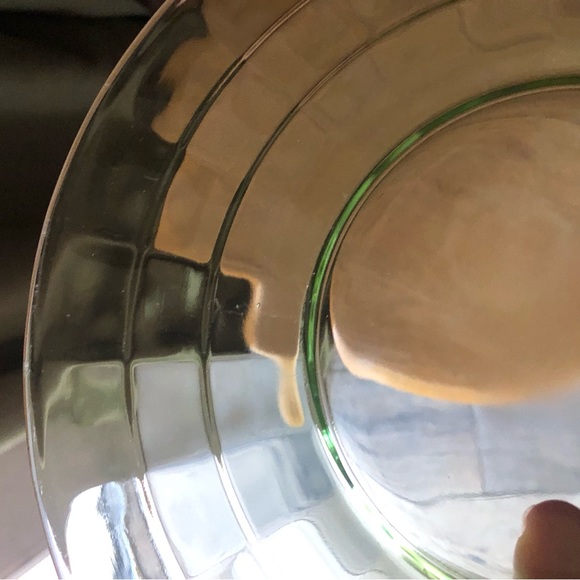 3 Vintage Vaseline Or Uranium Plates Depression Glass - Picture 6 of 6